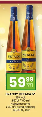 Brandy Metaxa 5* promocja w Twój Market