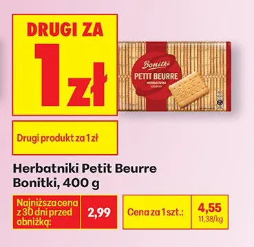 Herbatniki Petit Beurre promocja w Biedronka