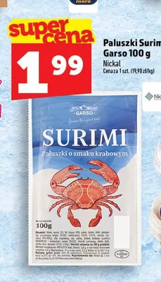 Paluszki surimi Garso promocja w TOPAZ
