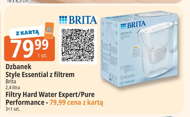 Filtry do wody Brita Pure Performance 3+1 szt. promocja w Leclerc