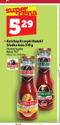 Ketchup pikantny Krzepki Radek Rybak 1927 promocja w TOPAZ