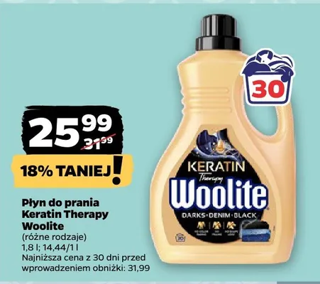 Płyn do prania Keratin Therapy, różne rodzaje promocja w Netto