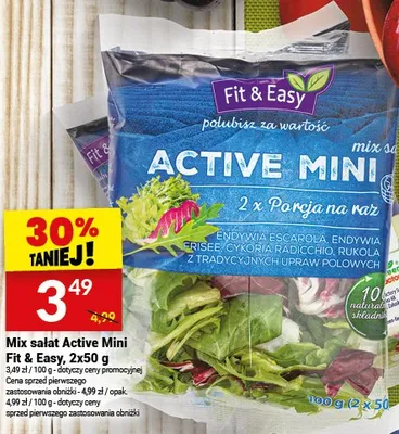 Mix sałat Active Mini promocja w Twój Market
