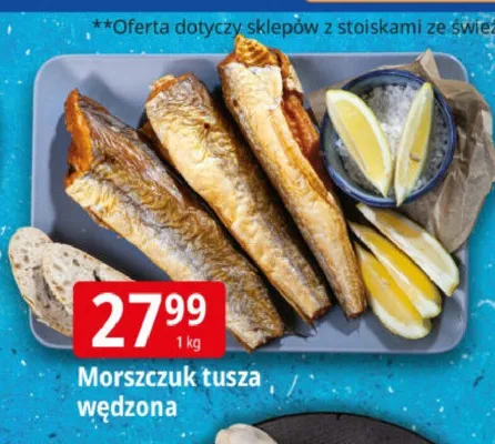 Morszczuk tusza wędzona promocja w Leclerc