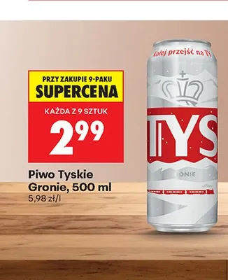 Piwo Tyskie Gronie promocja w Biedronka