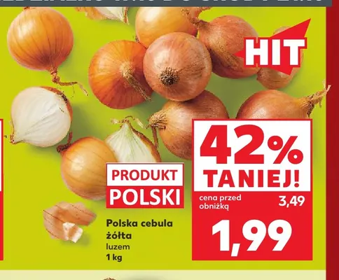 Cebula żółta polska promocja w Kaufland