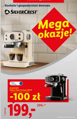 Kolbowy ekspres do kawy Silvercrest promocja w Lidl