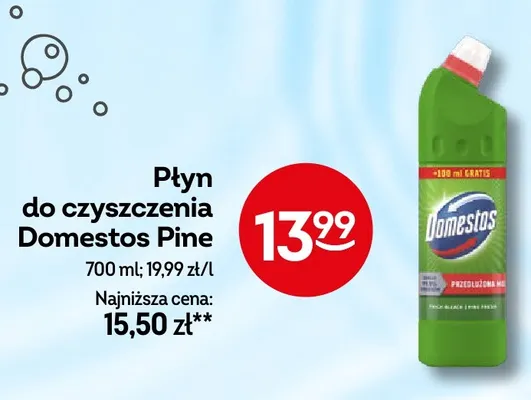 Płyn do czyszczenia Domestos Pine promocja w Żabka