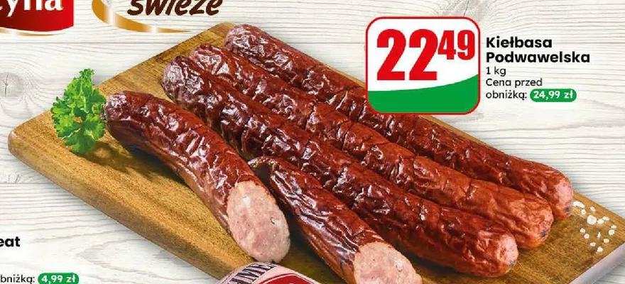 Kiełbasa podwawelska promocja w Dino