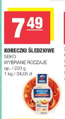 Koreczki śledziowe Seko promocja w SPAR