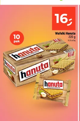 Wafelki Hanuta 10-pak promocja w Dealz