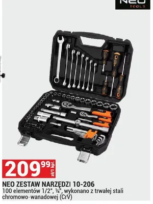 Zestaw narzędzi 10-206 promocja w Merkury Market