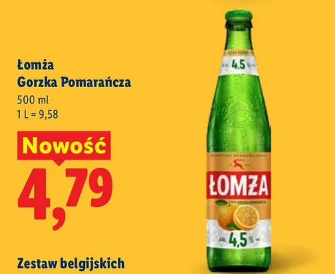 Piwo Łomża Gorzka Pomarańcza promocja w Lidl