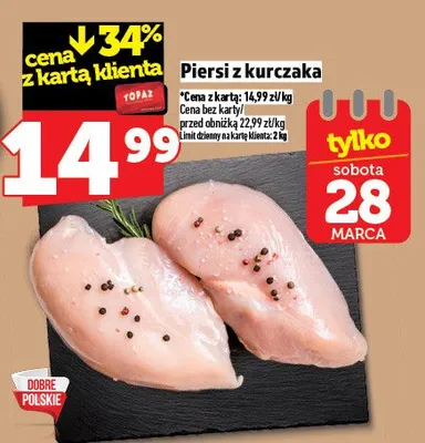 Piersi z kurczaka promocja w TOPAZ