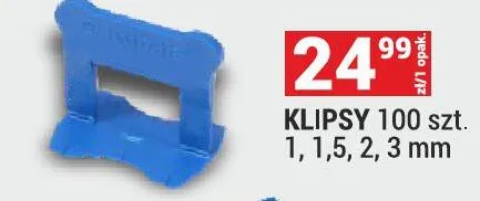 KLIPSY 100 szt. 1, 1,5, 2, 3 mm promocja w Merkury Market