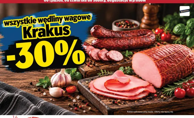 Wędliny wagowe Krakus promocja w TOPAZ