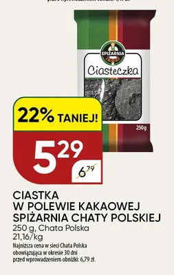 Ciastka w polewie kakaowej Spiżarnia Chaty Polskiej promocja w Chata Polska