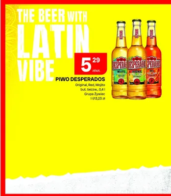 Piwo Desperados Mojito promocja w Chorten