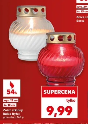 Znicz szklany Kulka Ryfel promocja w Kaufland