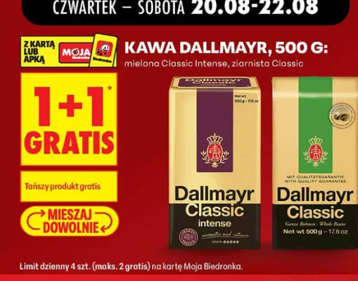 Kawa mielona Dallmayr Classic Intense promocja w Biedronka