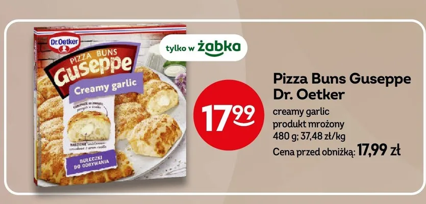 Pizza Buns Guseppe creamy garlic Dr. Oetker promocja w Żabka