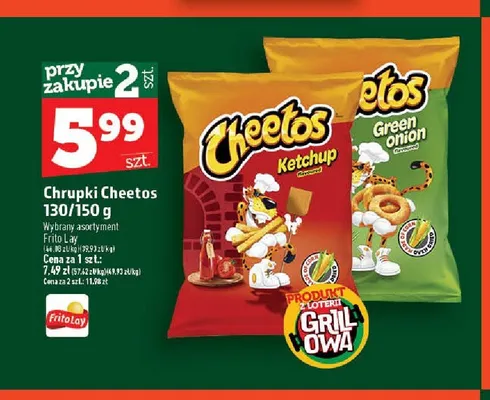 Chrupki Cheetos Ketchup promocja w TOPAZ