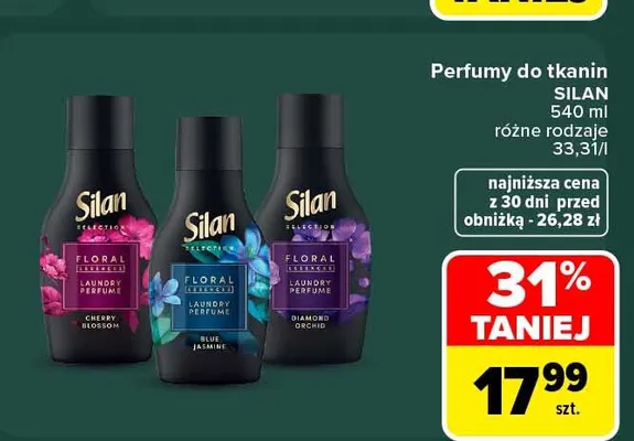 Perfumy do tkanin Silan Diamond Orchid promocja w Carrefour Market