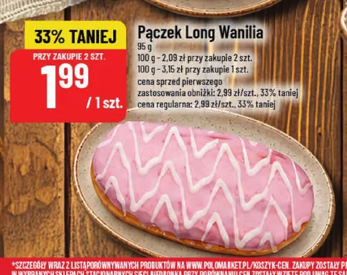 Pączek Long Wanilia promocja w POLOmarket