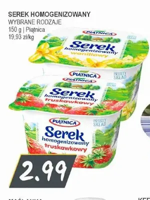 Serek homogenizowany truskawkowy Piątnica promocja w Słoneczko
