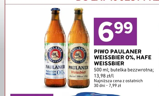 Piwo bezalkoholowe Paulaner Weissbier promocja w Stokrotka