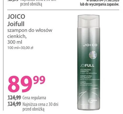 Szampon do włosów Joico Joifull do włosów cienkich promocja w Hebe