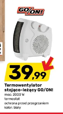 Termowentylator stojąco-leżący GO/ON! promocja w Bricomarche