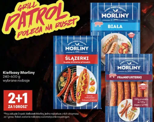 Kiełbasa biała Morliny promocja w Delikatesy Centrum