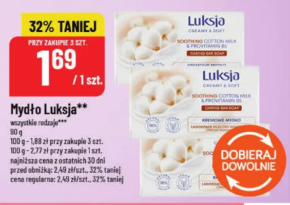 Mydło Luksja promocja w POLOmarket