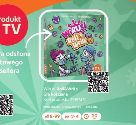 Gra kościana Muduko Wirus! Roll&Write promocja w Dzień Dziecka