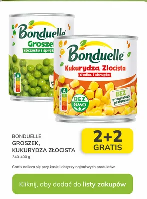 Groszek soczysty i sprężysty promocja w Stokrotka