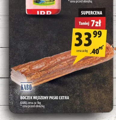 Boczek wędzony paski extra Kabo promocja w Arhelan