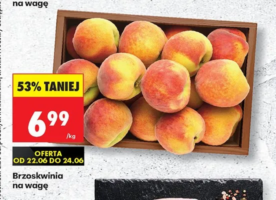 Brzoskwinia na wagę promocja w Biedronka