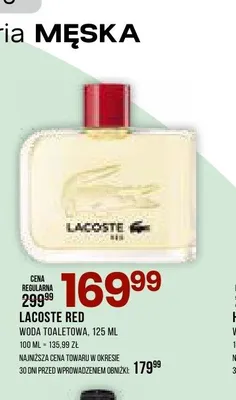 Woda toaletowa Lacoste Red promocja w Drogerie Natura