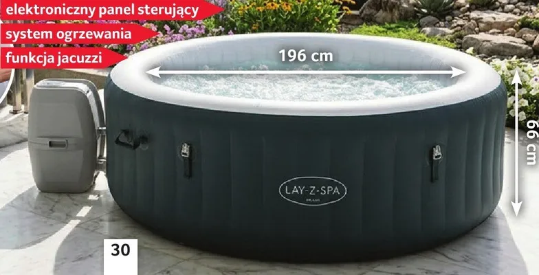 Basen SPA Bestway Lay-Z-Spa Miami 908l promocja w Selgros