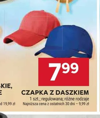 Czapka z daszkiem promocja w Stokrotka