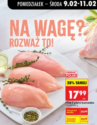 Filet z piersi kurczaka promocja w Biedronka