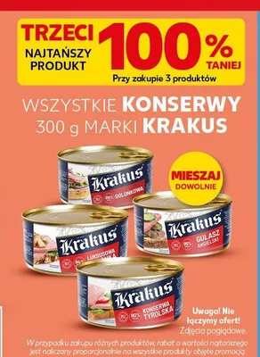 Konserwy Krakus promocja w Kaufland