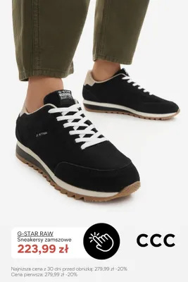 Sneakersy zamszowe G-Star Raw promocja w CCC