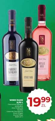 Wino białe Daos Pinot Grigio promocja w Duży Ben