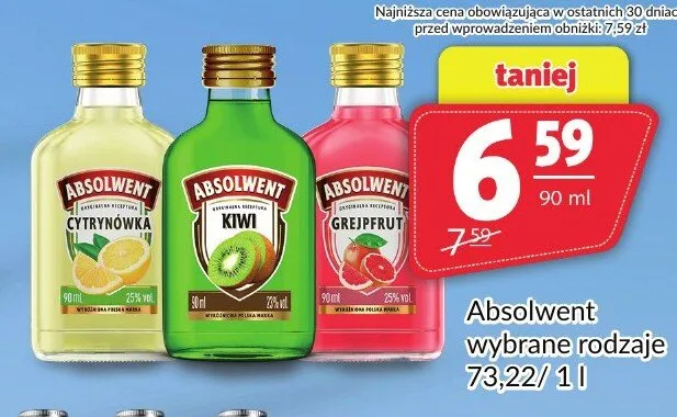 Likier Absolwent Grejpfrut promocja w Prim Market