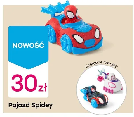 Pojazd Spidey, różne rodzaje promocja w Pepco