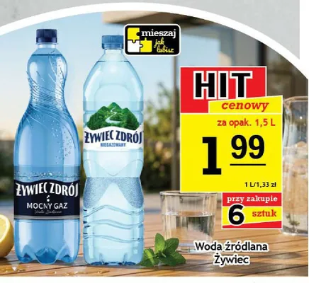 Woda źródlana Żywiec Zdrój Niegazowany promocja w Gram Market