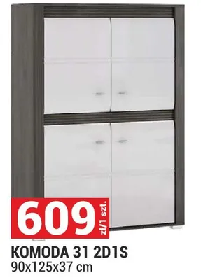 Komoda 31 2D1S 90x125x37cm promocja w Merkury Market