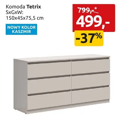 Komoda Tetrix promocja w Black Red White